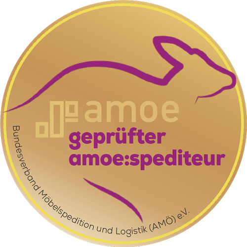Qualitaetskennzeichen gepruefter amoe spediteur Anton Schlotmann e.K. Werdohl